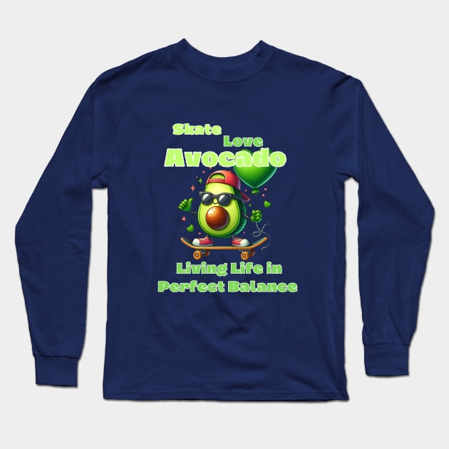 Avocado Pun Long Sleeve T-Shirt by BukovskyART